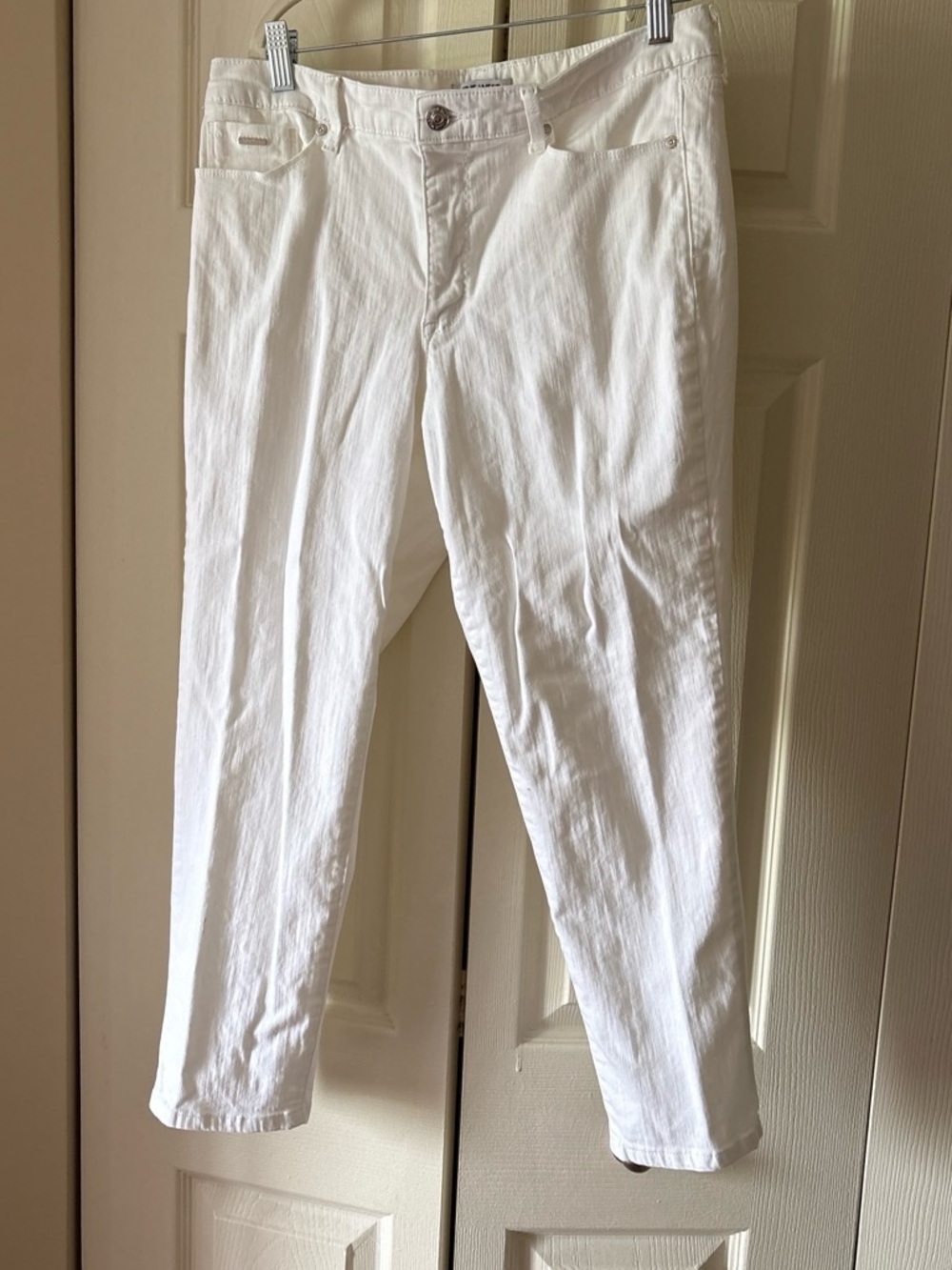 Nine West White Cropped Women's Jeans - Ankle Length